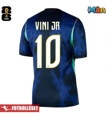 Brasilien Vinicius Junior #10 Bortatröja VM 2026 Kortärmad